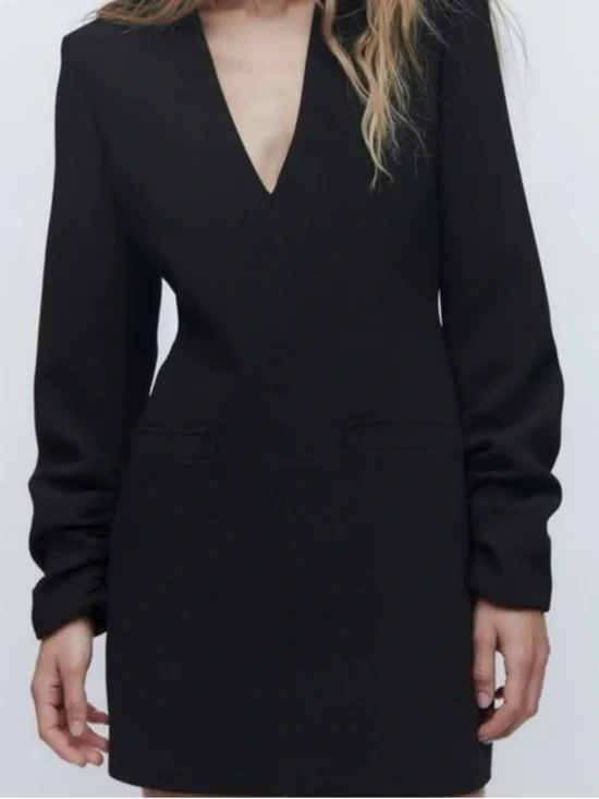 Never worn Zara Black Mini Dress - Picture 1 of 4
